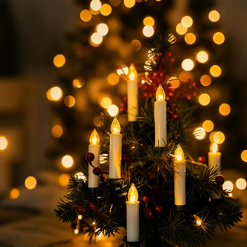 Cordless Clip-On Christmas Candles - Image 4