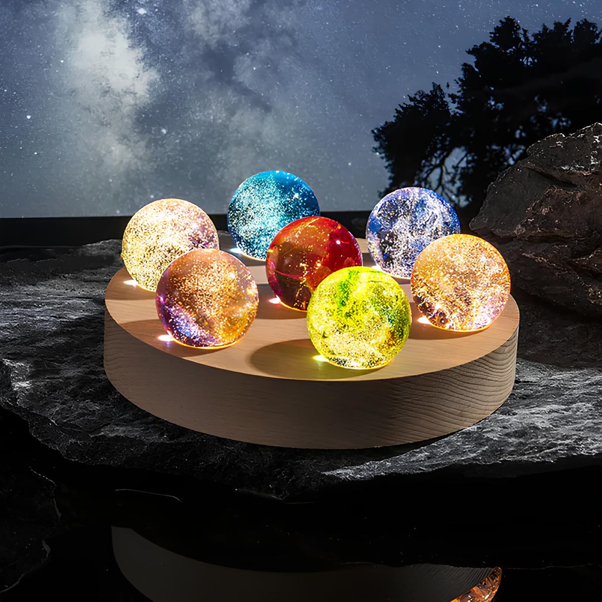 Luminous Crystal Galaxy Orbs - Image 4