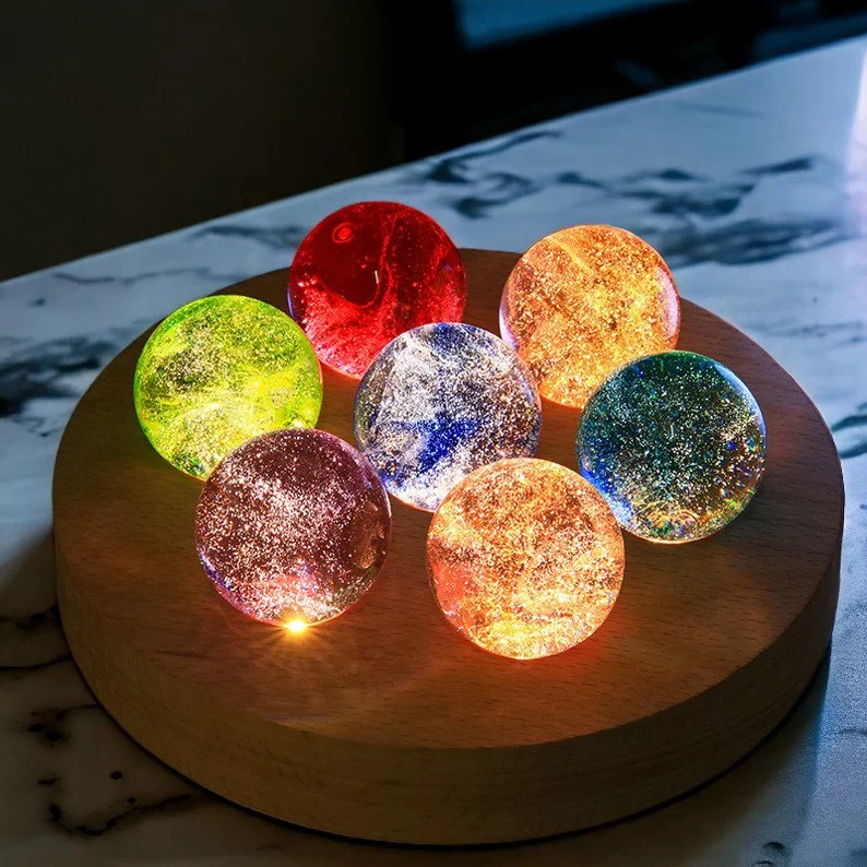 Luminous Crystal Galaxy Orbs - Image 6