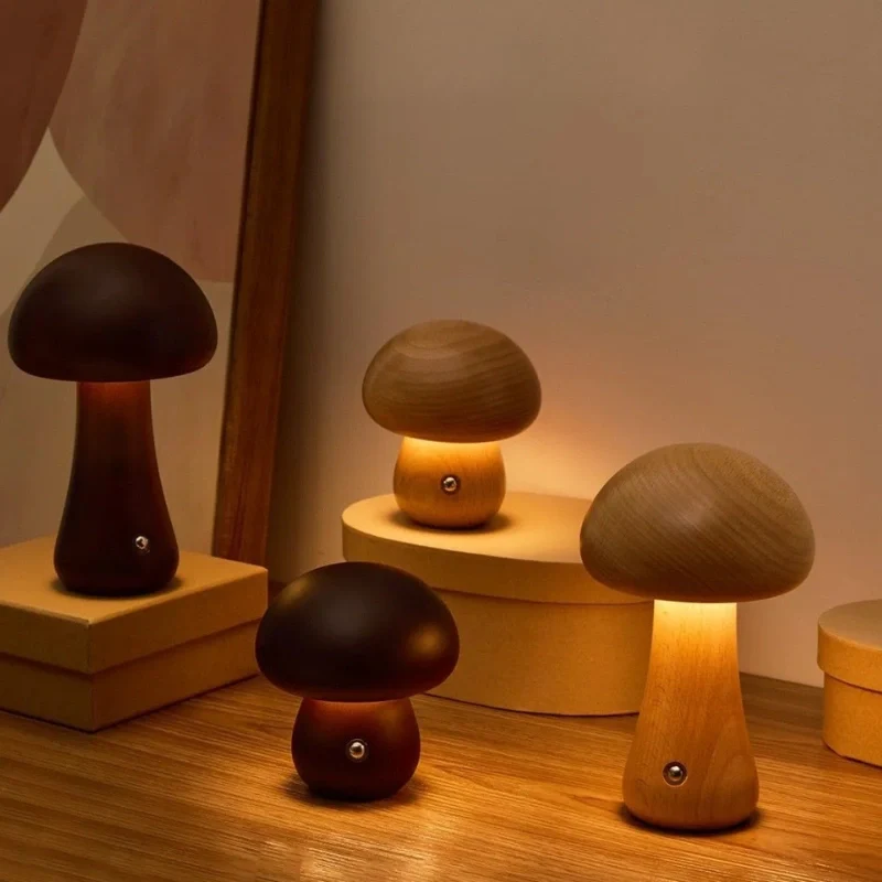 Lumishroom™ Wooden Table Lamp - Image 2
