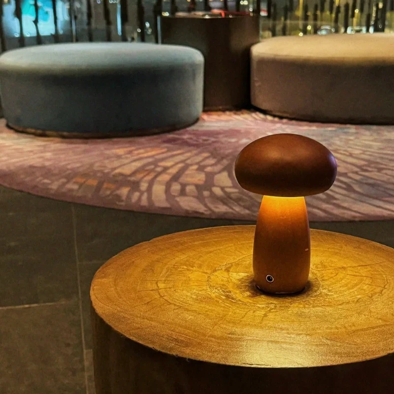 Lumishroom™ Wooden Table Lamp - Image 3