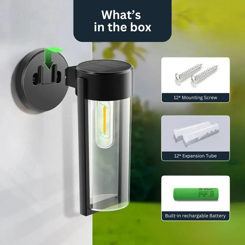 Solar Powered Wall Light - Image 6