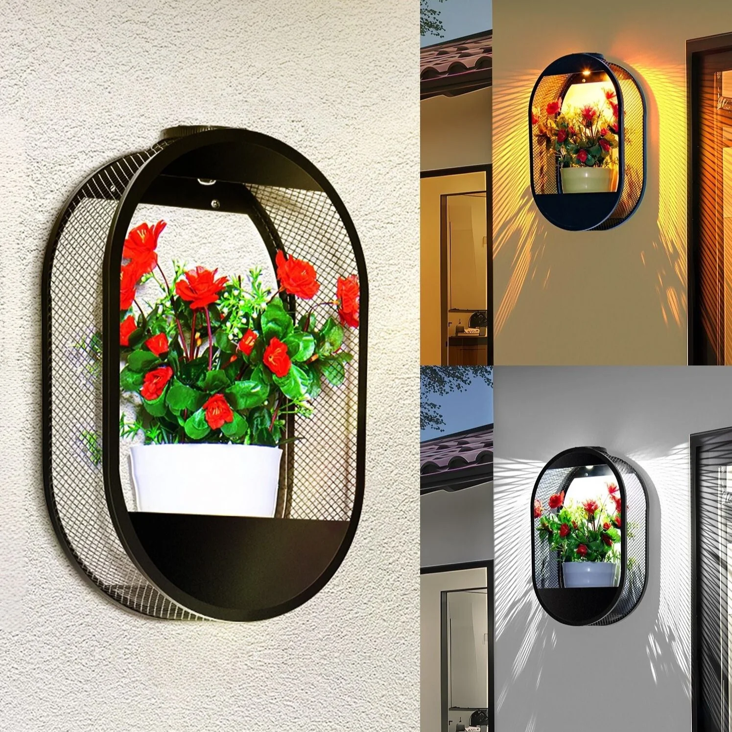 Solar Powered Wall Pot Light - Image 3