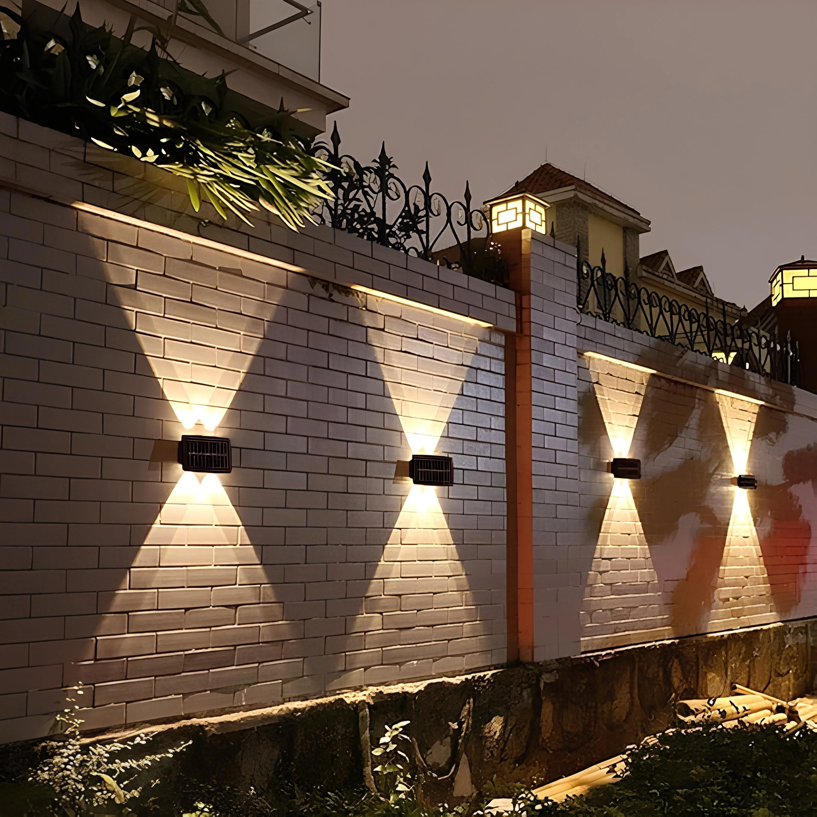 Solar Powered Wall Sconce - Image 2