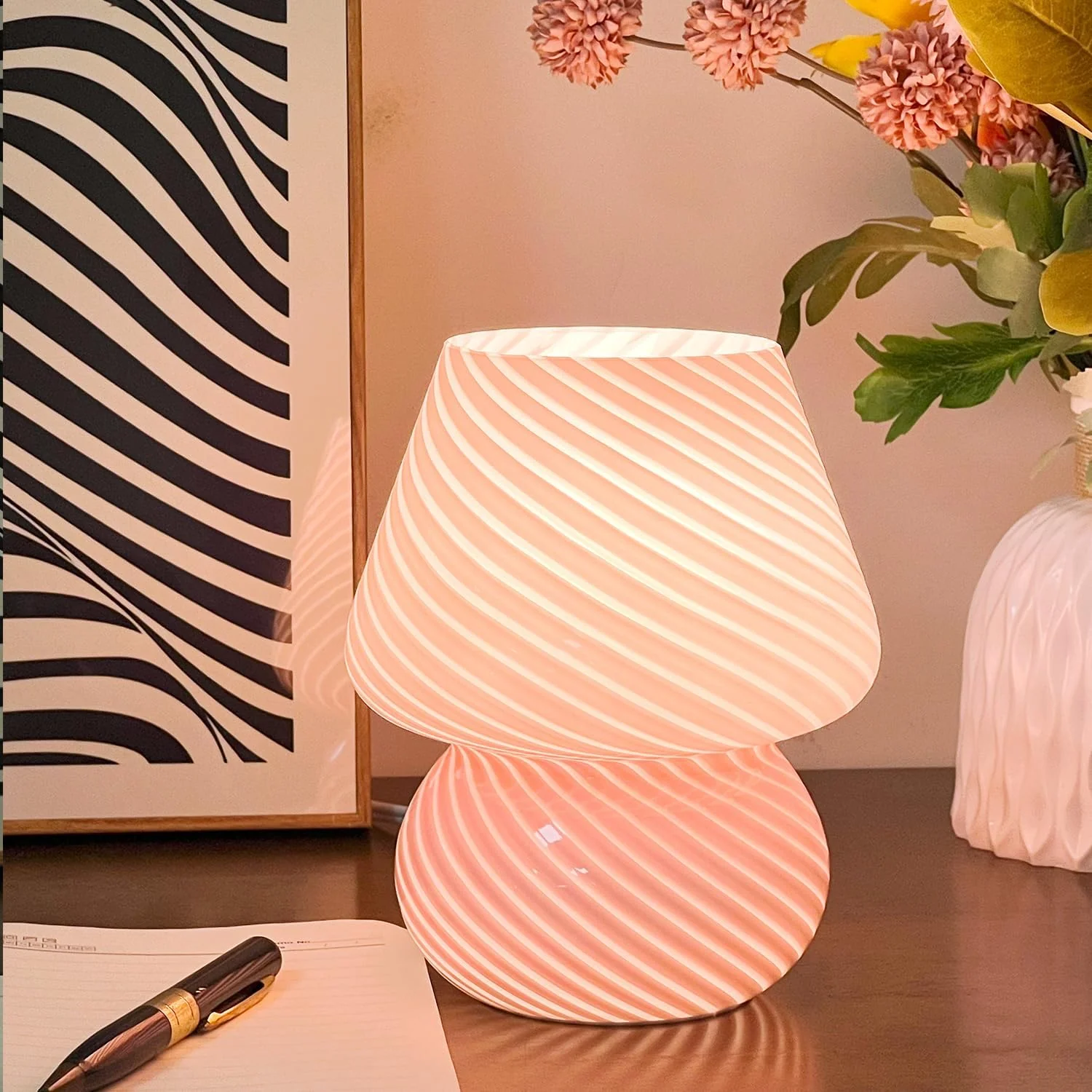 Verra™ Hand-Blown Glass Lamp - Image 3