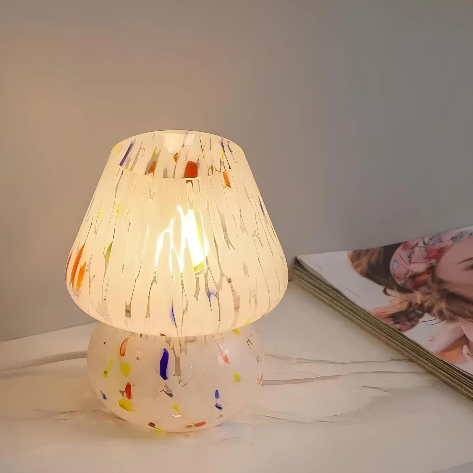 Verra™ Hand-Blown Glass Lamp - Image 7